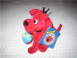 CLIFFORD THE BIG RED DOG WITH TAGS Scholastic 6 Stuffed Animal FREE