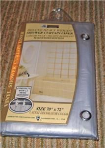 Clear Shower Curtain Liner Mildew Resistant