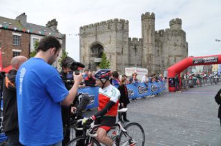 speaking shortly after crossing the line he said it s an amazing route