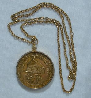 Christian Church Cane Ridge Bicentennial Medal Necklace