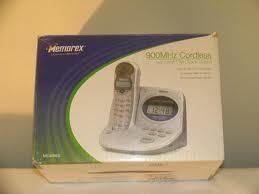 Bedside MEMOREX cordless PHONE ALARM CLOCK RADIO CALLER ID C W