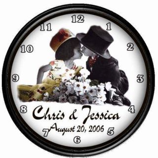 Personalized Wedding Favor Bridal Shower Wall Clock