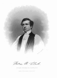 Bishop Thomas March Clark Rhode Island 1877 Engraving
