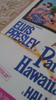 Paradise Hawaiian Style Movie Poster 1 Sheet 1966 Original 27x41 Elvis