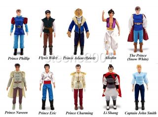 Disney Princess Classic 12 Prince Doll Set of 10 Gift Set Collection