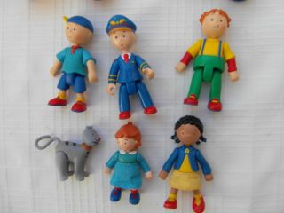 Caillou¤rosie¤clementine¤gilbert¤leo 6 Figures Poseable Scotter