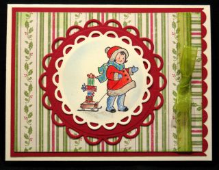 Christmas Card, Handmade, SU Greeting Card Kids, TMDG (X 14)