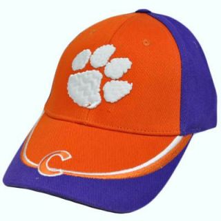 NCAA Clemson Tigers Purple Orange White Baseball Hat Cap Construct