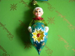  Christopher Radko "Blue Peter Pan" Ornament