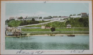 1905 Postcard The Old Fort Mackinac Island Michigan MI