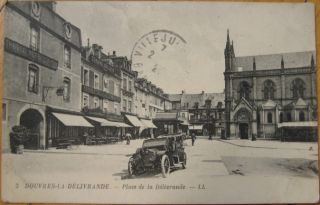 1921 Postcard Car Douvres La Délivrande Calvados France
