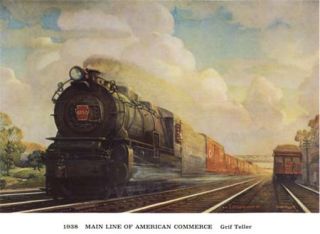 Pennsylvania Railroad Calendar Prints 32 Color PRR