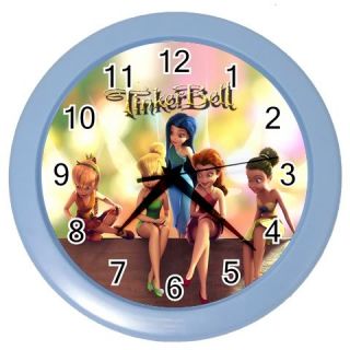 New Hot Tinkerbell and Friends Wall Clock Blue RARE