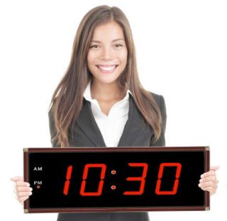 Super Large LED Digital Clock with 5 Numerals