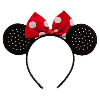 Disney Deluxe Womens Girls Minnie Mouse Headband Ears Dress Up Costume