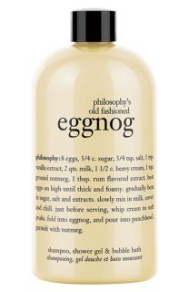 philosophy old fashioned eggnog shampoo, shower gel & bubble bath