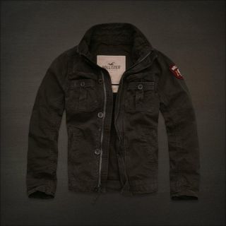 Hollister by Abercrombie Men La Jolla Jacket Outwear Dark Brown Size M