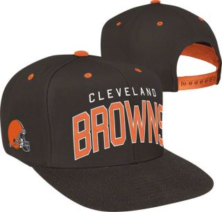 cleveland browns team arch snapback adjustable hat