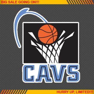 Cleveland Cavaliers Old NBA Basketball Logos Car Bumper Window Wall