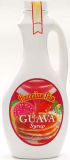 hawaiian sun premium guava syrup 15 75 oz about 6 servings per bottle