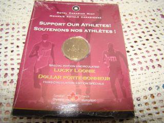 Lucky Loonie Coin Royal Canadian Mint & Canadian Olympic Committee