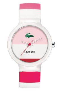 Lacoste Goa Stripe Silicone Strap Watch