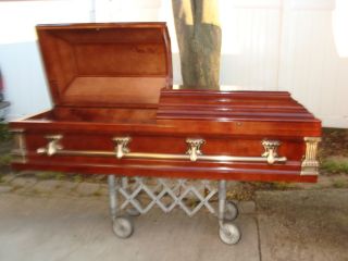 FUNERAL CASKET COFFIN UNUSED IMPORTED make offer HALLOWEEN FOR YOUR