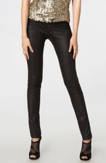 Alice + Olivia Zip Front Faux Leather Leggings