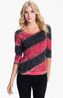 Glima Diagonal Giraffe Print Top