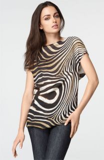 Just Cavalli Zebra Print Silk Top