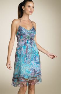 Sue Wong Jeweled Floral Dress