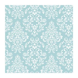 Peel & Stick Just Kids Delicate Document Damask Wallpaper Blue by York