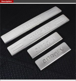 Brand New 304 Stainless Door Sill Scuff Plate For Citroen C5
