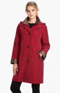 Gallery A Line Raincoat with Detachable Hood & Liner (Online Exclusive)