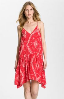 Rebecca Taylor Print Silk Trapeze Dress