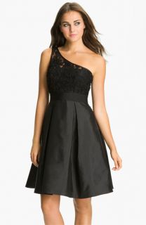 ML Monique Lhuillier Bridesmaids One Shoulder Lace & Taffeta Dress ( Exclusive)