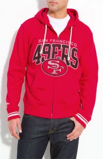 Mitchell & Ness 49ers Zip Front Fleece Hoodie