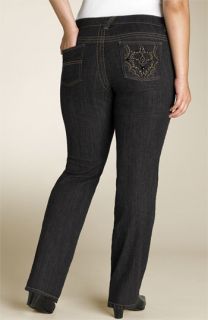 Calvin Klein Jeans Embellished Pocket Low Rise Stretch Jeans (Plus)