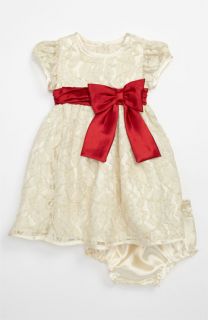 Sweet Heart Rose Lace Dress & Bloomers (Infant)