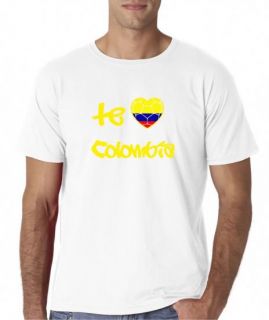 mens te amo colombia futbol soccer t shirt copa 2011