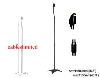 Set of 2 Speaker Stands Fits Sony Yamaha Inifinty Bose