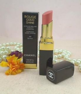 Chanel Rouge Coco Shine Sheer Lipshine Lipstick   # 49 Escale   New in