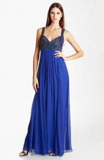 JS Collection Beaded Chiffon Gown