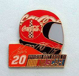 GREAT COLLECTIBLE PIN FOR NASCAR, COCA COLA AND TONY STEWART FANS