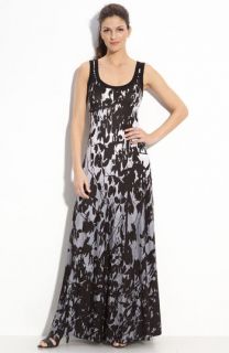 Karen Kane Sleeveless Print Maxi Dress