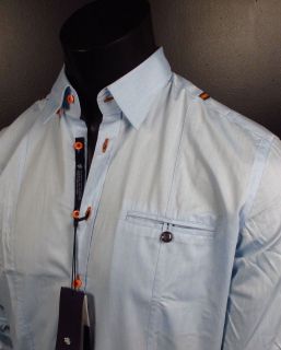  Shirt Stone Rose Blue Slim Collection LED 773 Button Up Woven