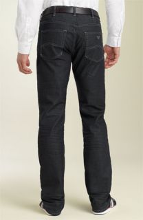 Armani Jeans J25 Classic Fit Straight Leg Jeans (Denim Blue Wash)
