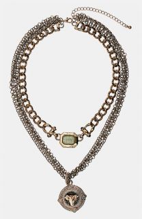Topshop Ram Multi Row Chain Necklace