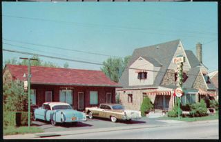 Bridgeport WV Roth Motel Vintage Clarksburg Postcard Old West Virginia