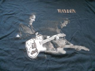 Waylon Rocks Music Concert T Shirt 2XL Waylon Jennings 1996 Tour Retro